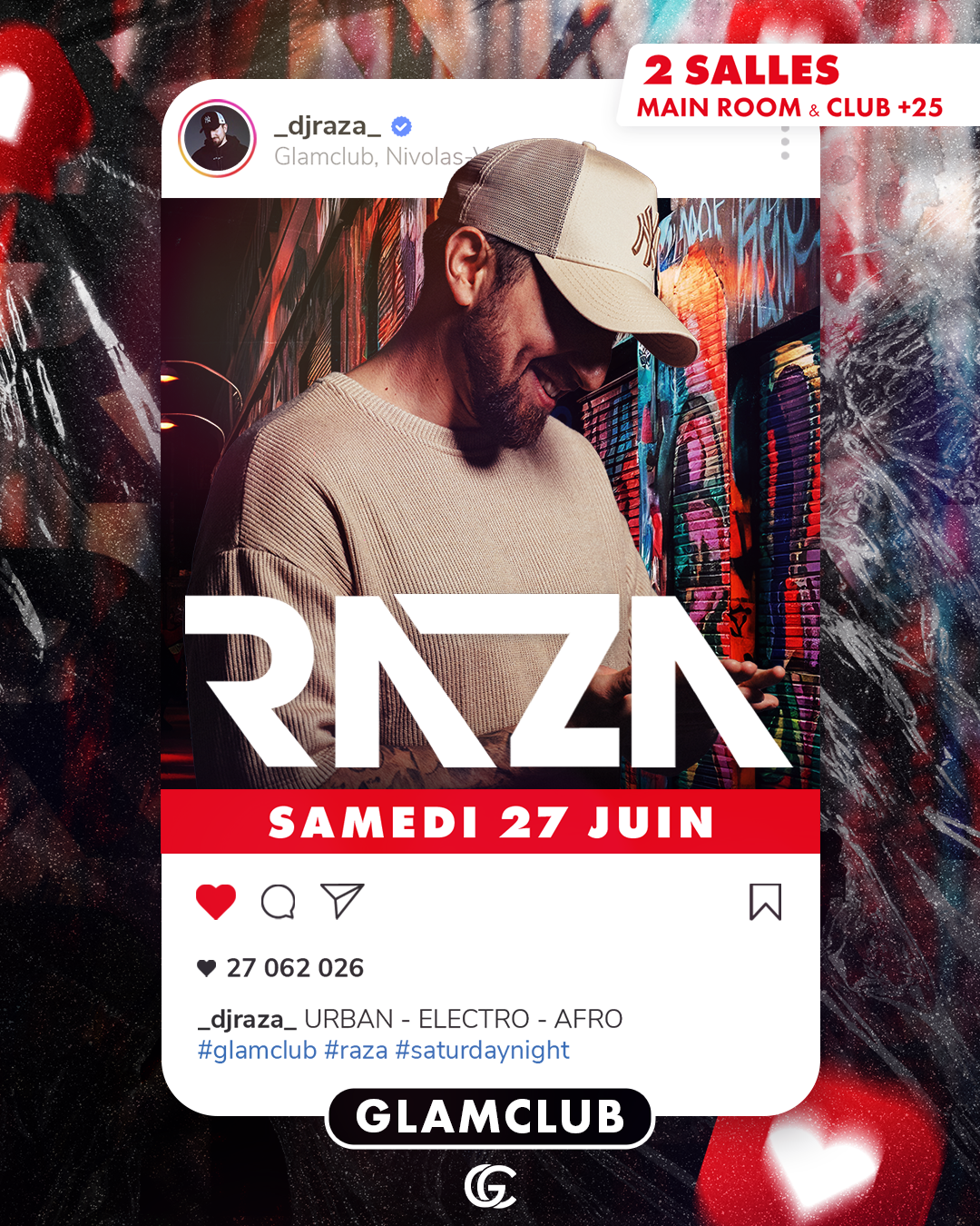 Affiche de la soirée DJ Raza